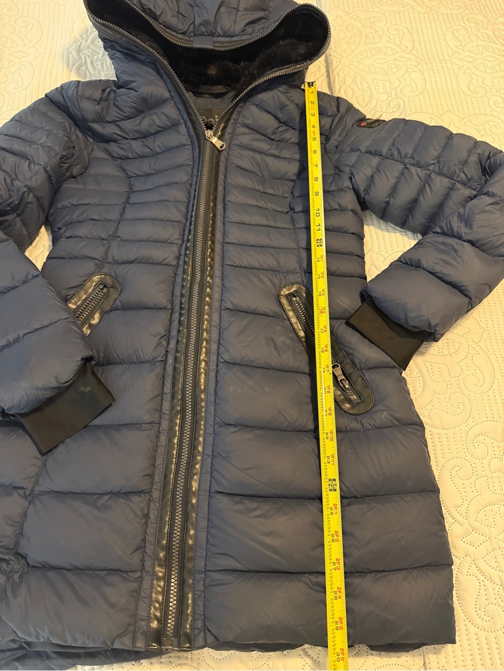 Pajar Navy Quilted Hooded Ski Jacket - Picture 9 of 16